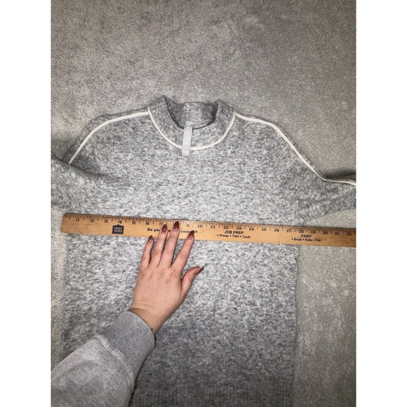 Athleta Sweater Women Small Gray Merino Wool Transit Crewneck Pullover - Picture 6 of 7